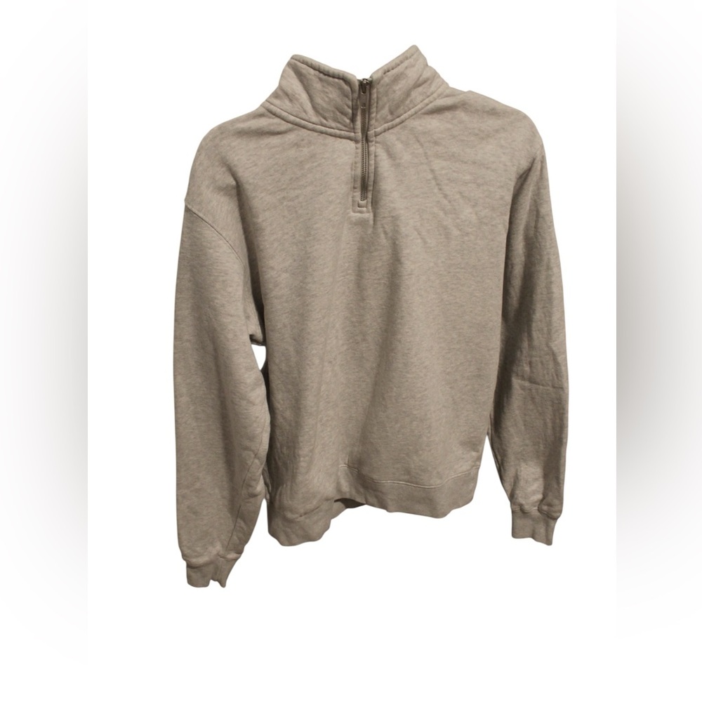 Brandy Melville Gray Zip-Up Sweater